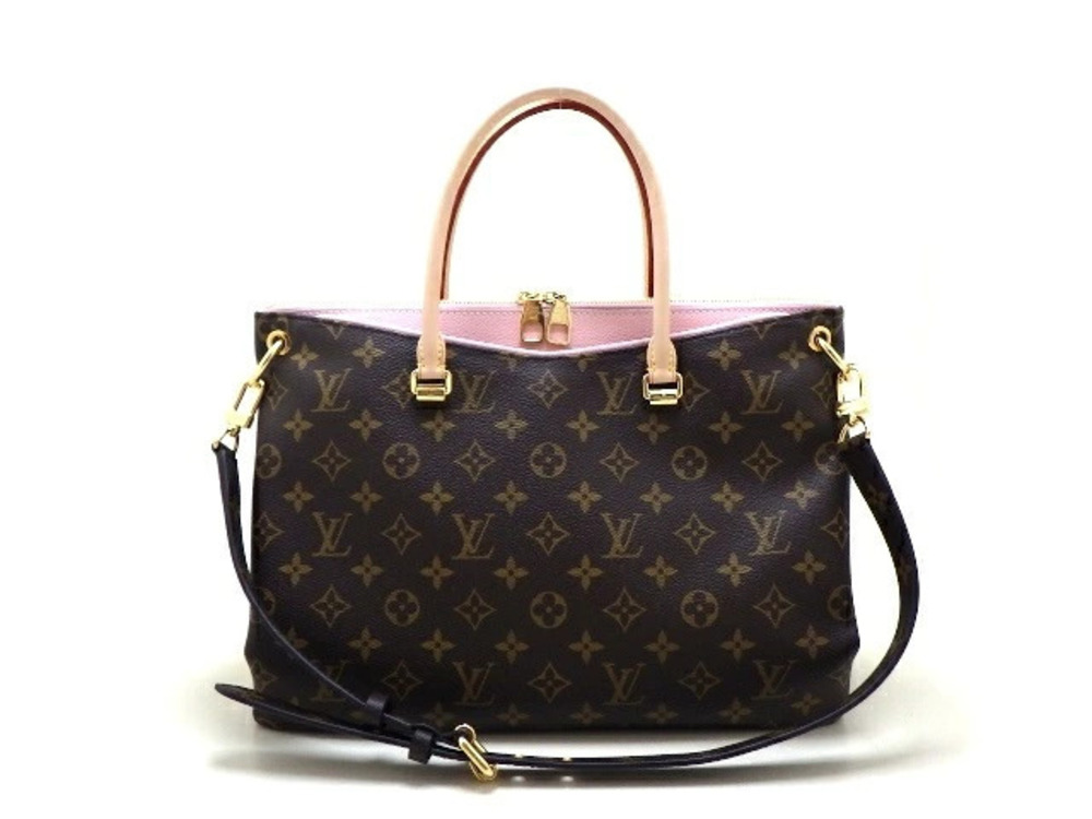 LOUIS VUITTON Pallas Tote Bag Monogram Rose Pink Poudre
